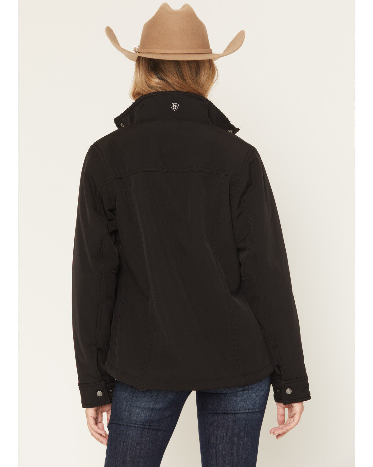 Image #4 - Ariat Women's Berber Back Barn Softshell Jacket, Black, hi-res