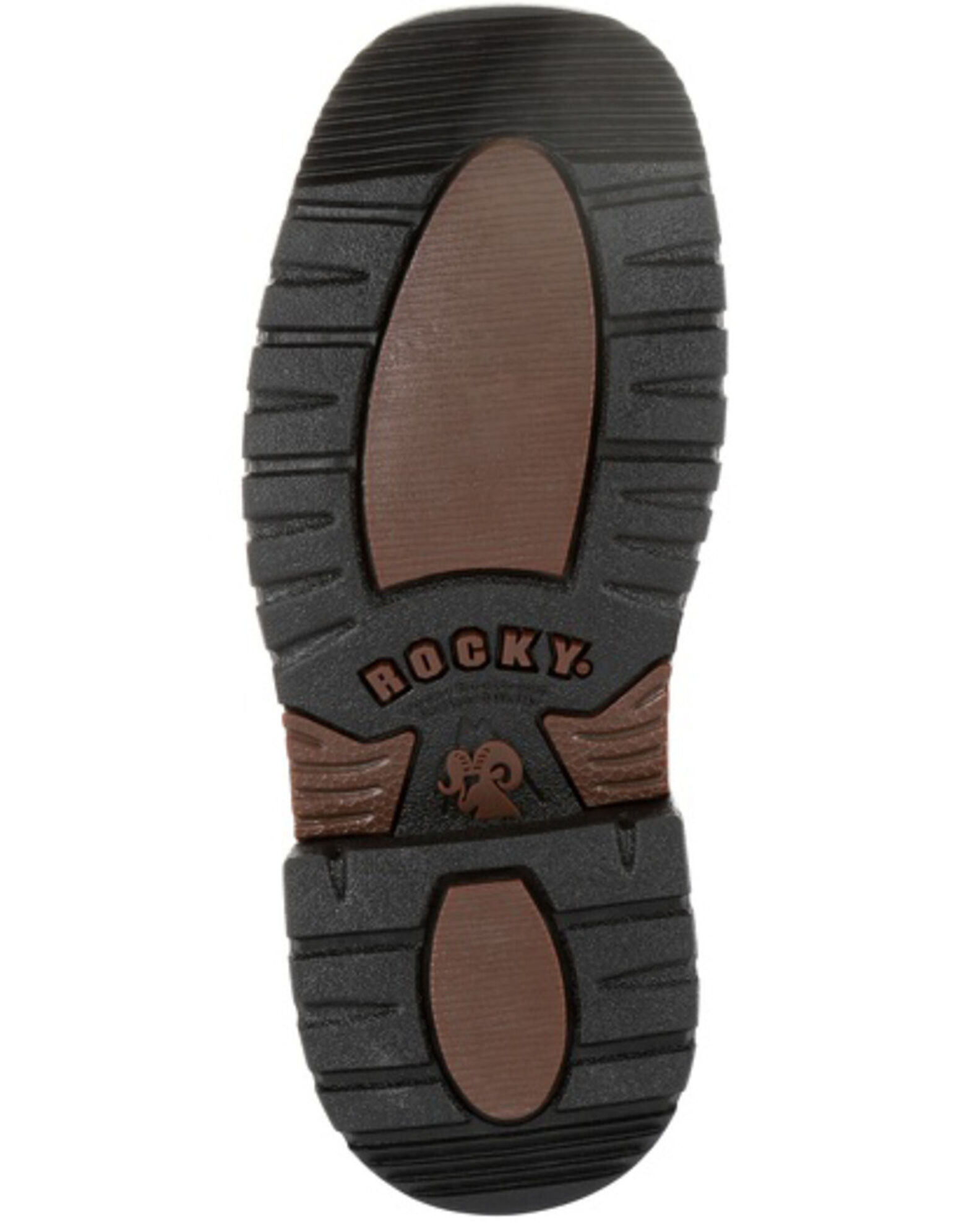 Image #7 - Rocky Boys' Ride FLX Western Boots - Square Toe, Chocolate, hi-res