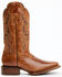 Dan Post Women's Magnolia Embroidered Western Boots - Broad Square Toe, Tan, hi-res