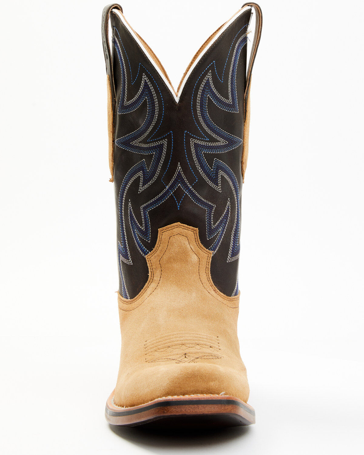 Image #4 - RANK 45® Men's Archer Roughout Western Boots - Square Toe, Coffee, hi-res