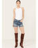 Grace in LA Women's Medium Wash Americana Horseshoe Jeans, Medium Wash, hi-res