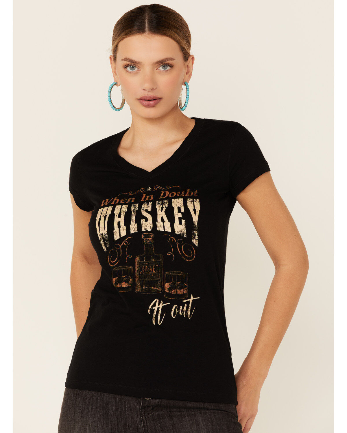 Image #1 - Southern Sierra Women's Whiskey It Out Graphic Short Sleeve Tee, , hi-res