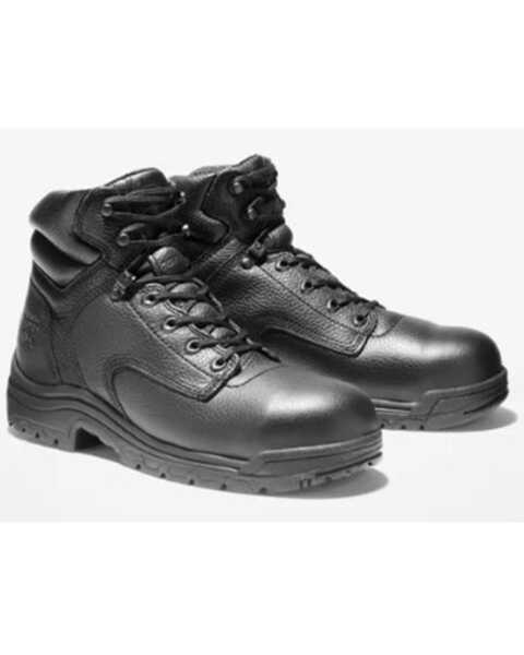 Timberland PRO Men's Titan 6" Work Boots - Alloy Toe , Black, hi-res