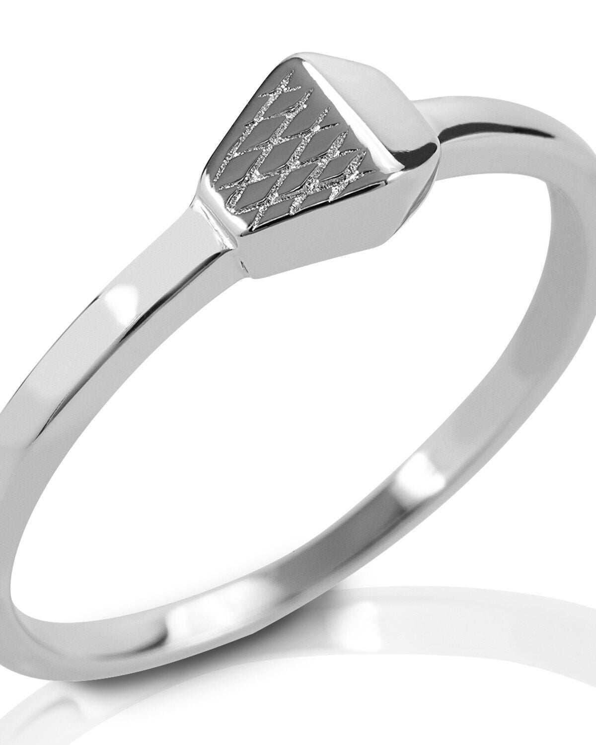 Kelly Herd Women's Horseshoe Nail Ring, Silver, hi-res