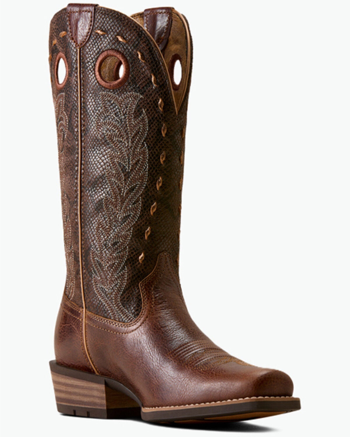 Ariat Women's Lucera Performance Western Boots - Square Toe, Brown, hi-res