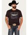 Image #1 - Cinch Men's Anglers Bait & Tackle Short Sleeve Graphic T-Shirt, Purple, hi-res