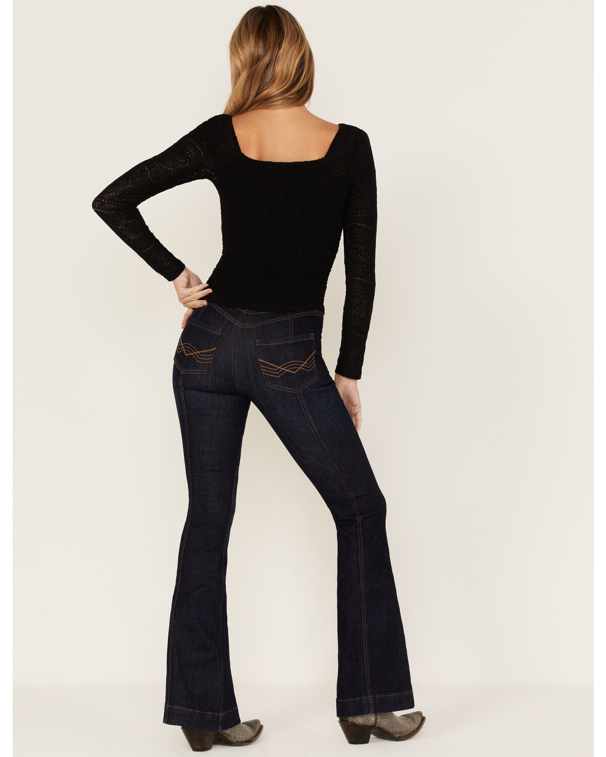 【PORTERNA】Lead washing flared jeans Lw Pull On Bell Jeans,112368250,Vf Jeanwear Lp