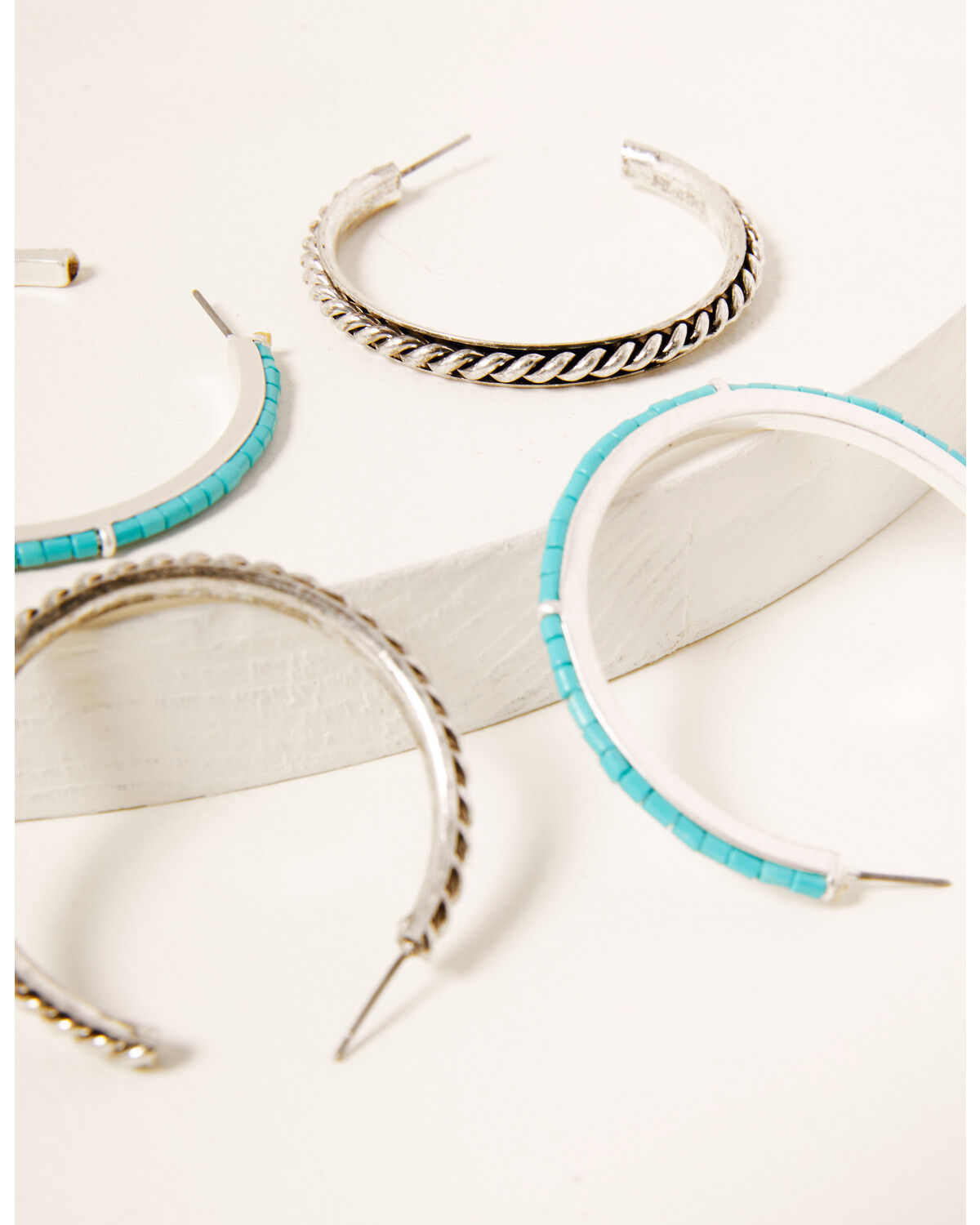 Image #2 - Idyllwind Women's The Perfect Pair Hoop Earrings Set, Silver, hi-res