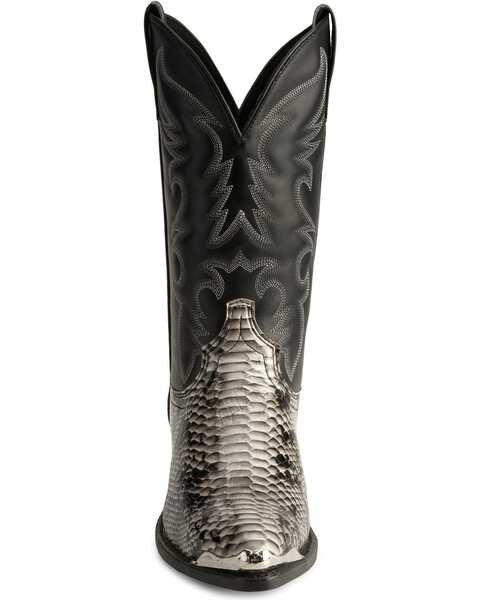 Image #4 - Laredo Men's Monty Snake Print Western Boots, Natural, hi-res