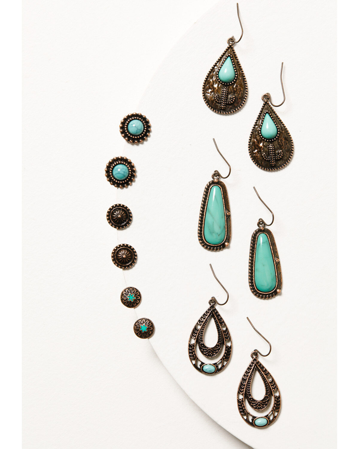 Image #1 - Shyanne Women's Mystic Skies Earring Set - 6-Piece, Rust Copper, hi-res
