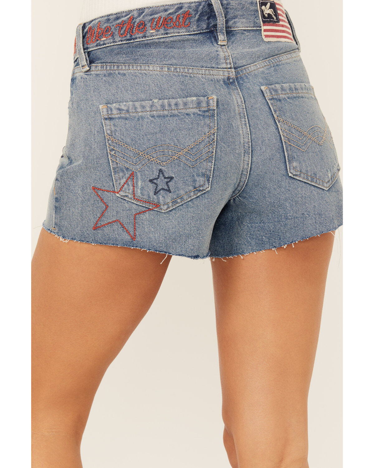 Image #5 - Idyllwind Women's Foster Medium Wash Embroidered High Rise Denim Shorts, Medium Wash, hi-res