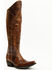 Idyllwind Women's Straight Up Orix Goat Studded Leather Tall Western Boots - Snip Toe , Brown, hi-res