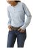 Image #1 - Ariat Women's FR Air Henley Long Sleeve Work Pocket Shirt , Blue, hi-res
