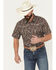 Image #1 - Cowboy Hardware Men's Paisley Print Short Sleeve Snap Stretch Western Shirt, , hi-res