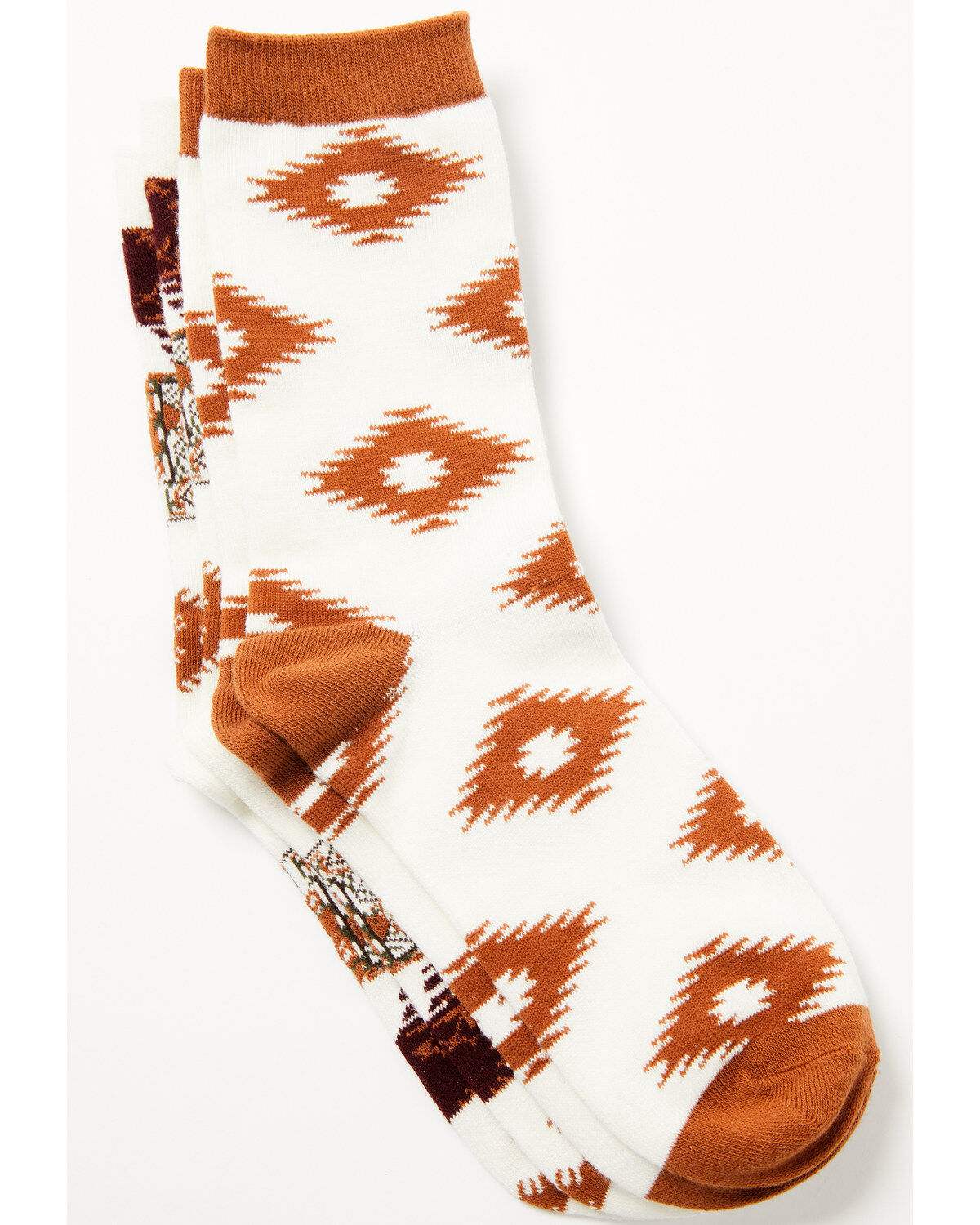 Image #2 - Shyanne Women's Crew Socks - 2 Pack , Multi, hi-res