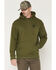 Image #2 - Troll Co Men's Pay Me Graphic Hooded Sweatshirt, Olive, hi-res