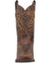 Laredo Women's Stella Leopard Print Inlay Studded Western Boots - Snip Toe, Brown, hi-res