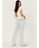 Image #3 - Idyllwind Women's High Risin' Sunglow Wash Distressed Knee Flare Jeans, Light Wash, hi-res