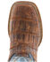Image #6 - El Dorado Men's Caiman Leather Western Boots - Broad Square Toe, , hi-res