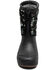 Image #4 - Bogs Boy's Snow Shell Zip Camo Texture Rubber Boots, Black, hi-res