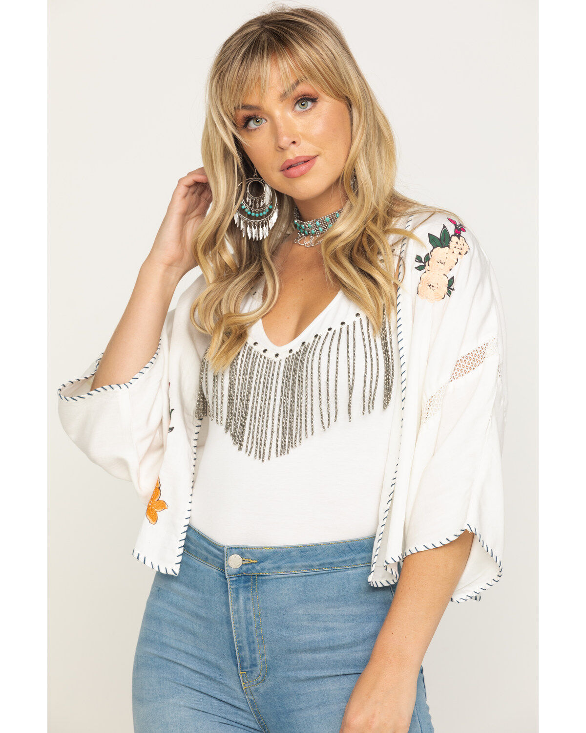 Image #1 - Ariat Women's Eagle Dream Kimono , , hi-res