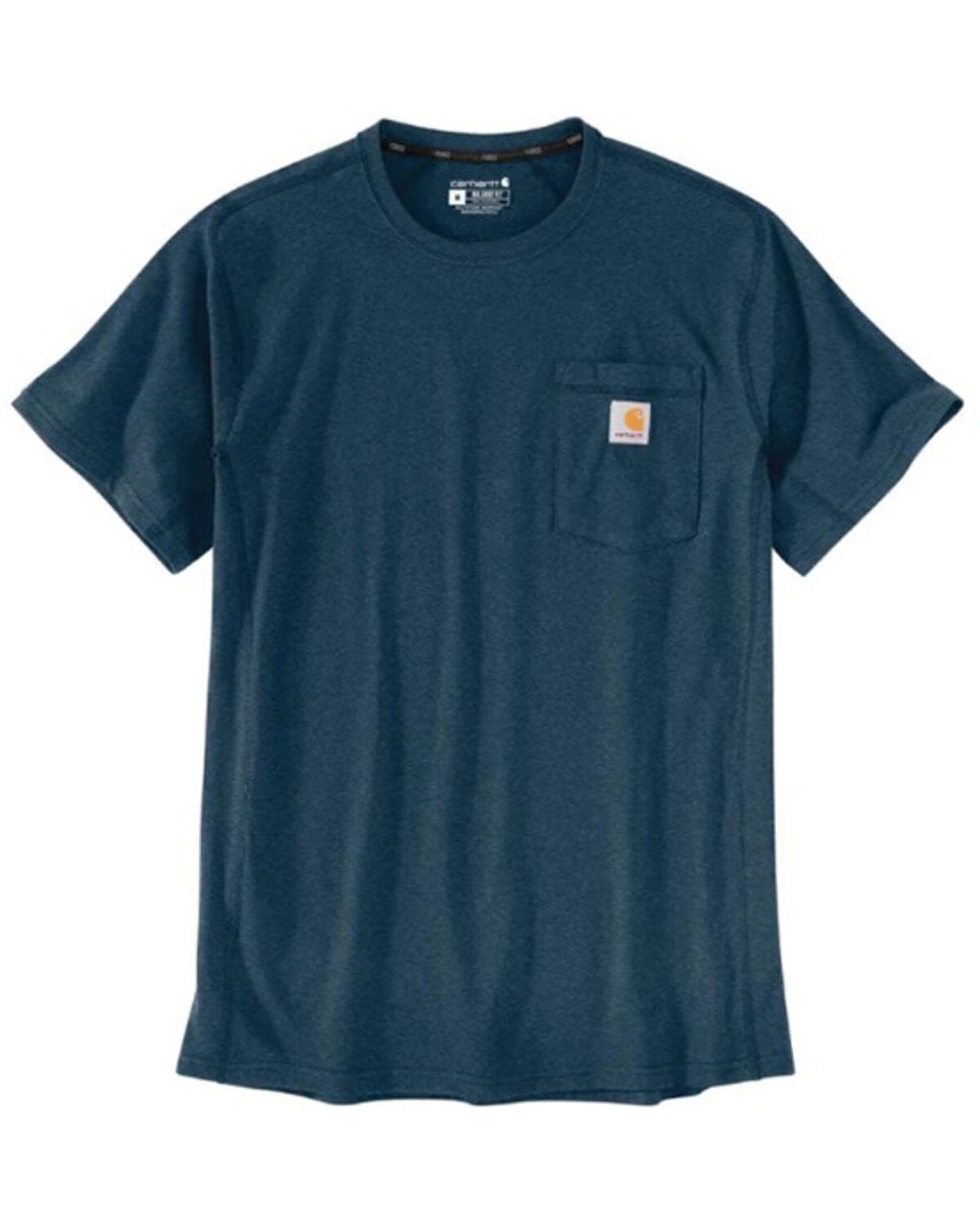 Carhartt Men's Delmont Force&reg; Short Sleeve T-Shirt, Light Blue, hi-res
