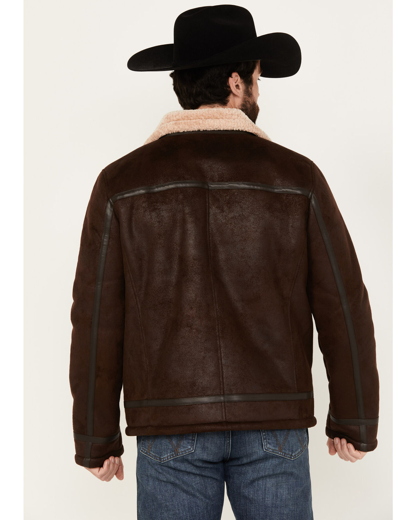 Moonshine Spirit Men s Shearling Sherpa Lined Leather Jacket Boot Barn