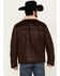 Image #4 - Moonshine Spirit Men's Sherpa Lined Faux Leather Jacket, Dark Brown, hi-res