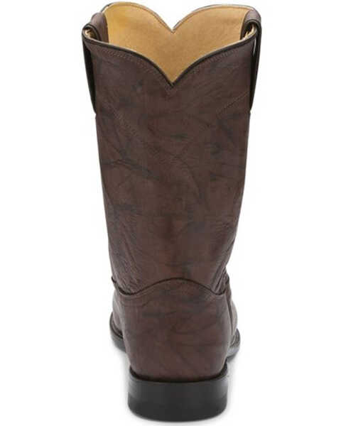 Justin Men's Deerlite Roper Western Boots, Dark Brown, hi-res