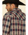Image #5 - Cody James Men's High Plains Dobby Plaid Long Sleeve Western Flannel Shirt , , hi-res
