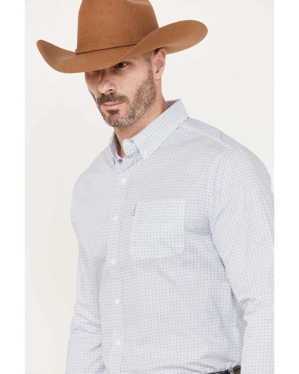 Image #2 - Ariat Men's Medallion Stretch Modern Fit Button-Down Long Sleeve Western Shirt, , hi-res