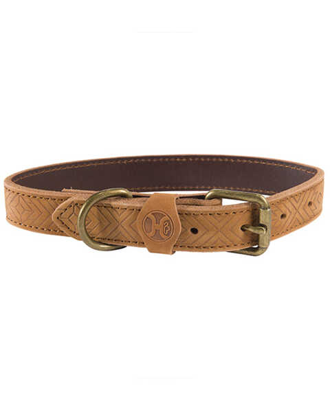 Hooey Galveston Dog Collar, Brown, hi-res