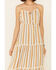 Image #3 - Angie Women's Stripe Tiered Maxi Dress, Mustard, hi-res