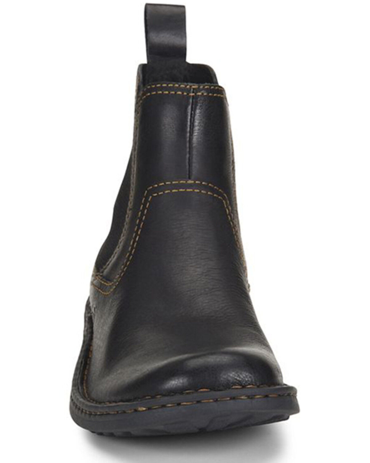 Image #4 - Born Men's Hemlock Chelsea Boots - Broad Square Toe, Black, hi-res