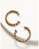 Image #2 - Shyanne Women's Heritage Valley Twisted Hoop Earring Set - 2 Piece, Silver, hi-res