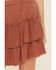 Free People Women's Ruffles In The Sand Skirt, Rust Copper, hi-res