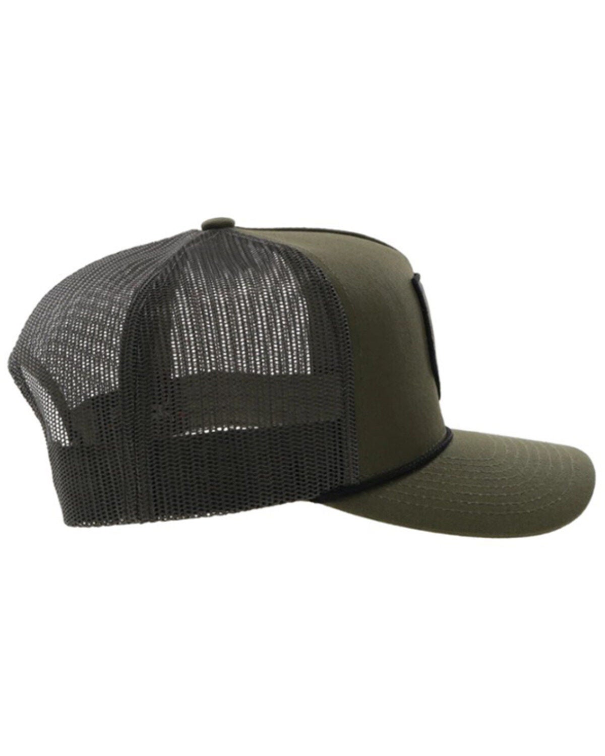 Image #5 - Hooey Men's Tibbs Roughy Patch Trucker Cap, Olive, hi-res