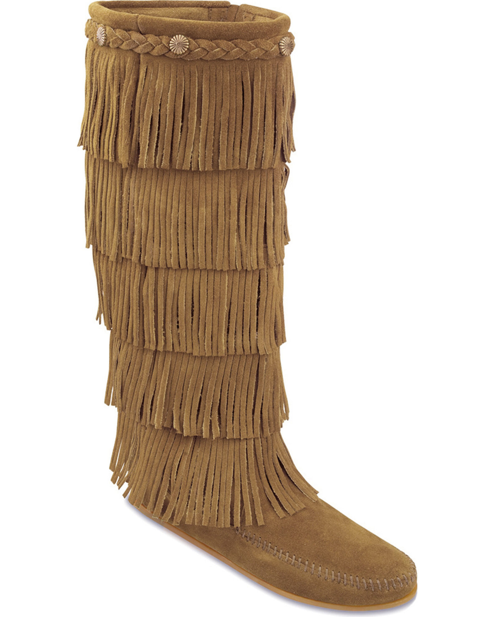 Minnetonka fringe bootie best sale