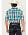 Image #4 - Roper Men's Amarillo Large Plaid Print Short Sleeve Button-Down Western Shirt, , hi-res