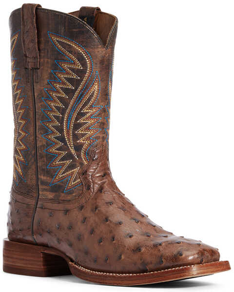 Ariat Men's Gallup Mocha Western Boots - Broad Square Toe, Brown, hi-res