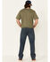 Image #2 - Hawx Men's Medium Wash Stretch Straight Work Jeans, Medium Blue, hi-res