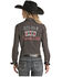 Image #2 - Panhandle Women's Card Geo Print Embroidered Long Sleeve Western Shirt - Plus , , hi-res