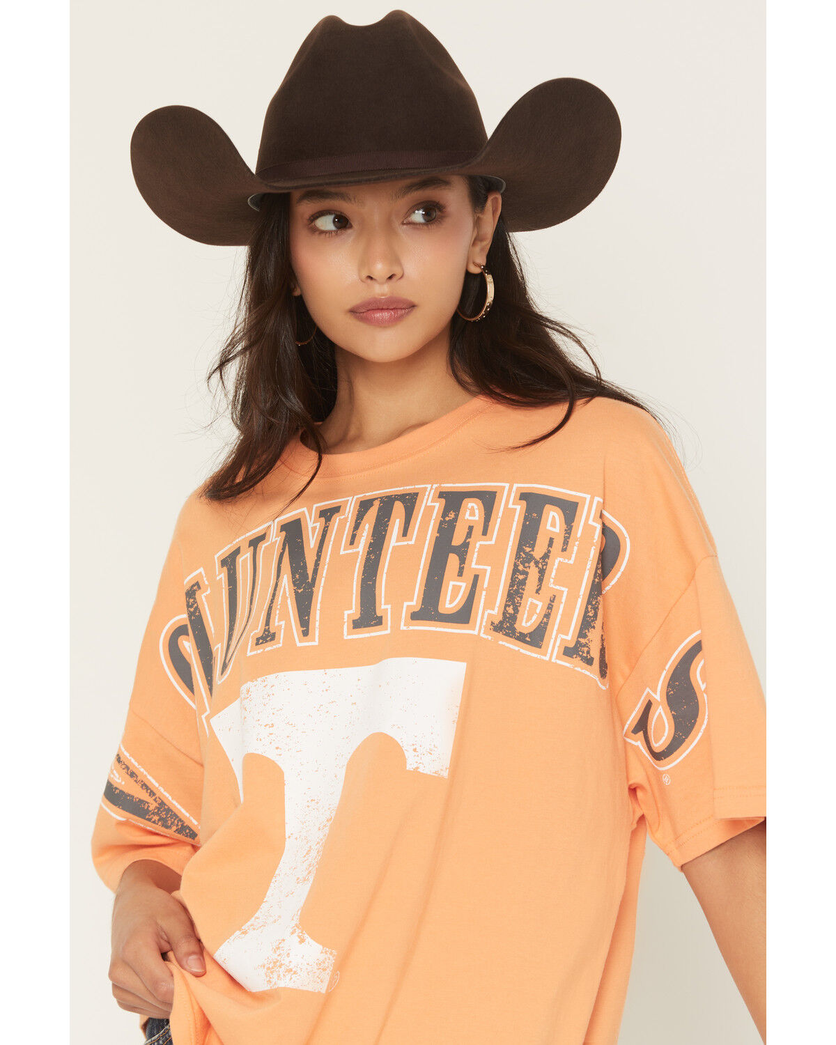 Image #2 - Gameday Women's UT Southern Split Short Sleeve Graphic Tee, Orange, hi-res