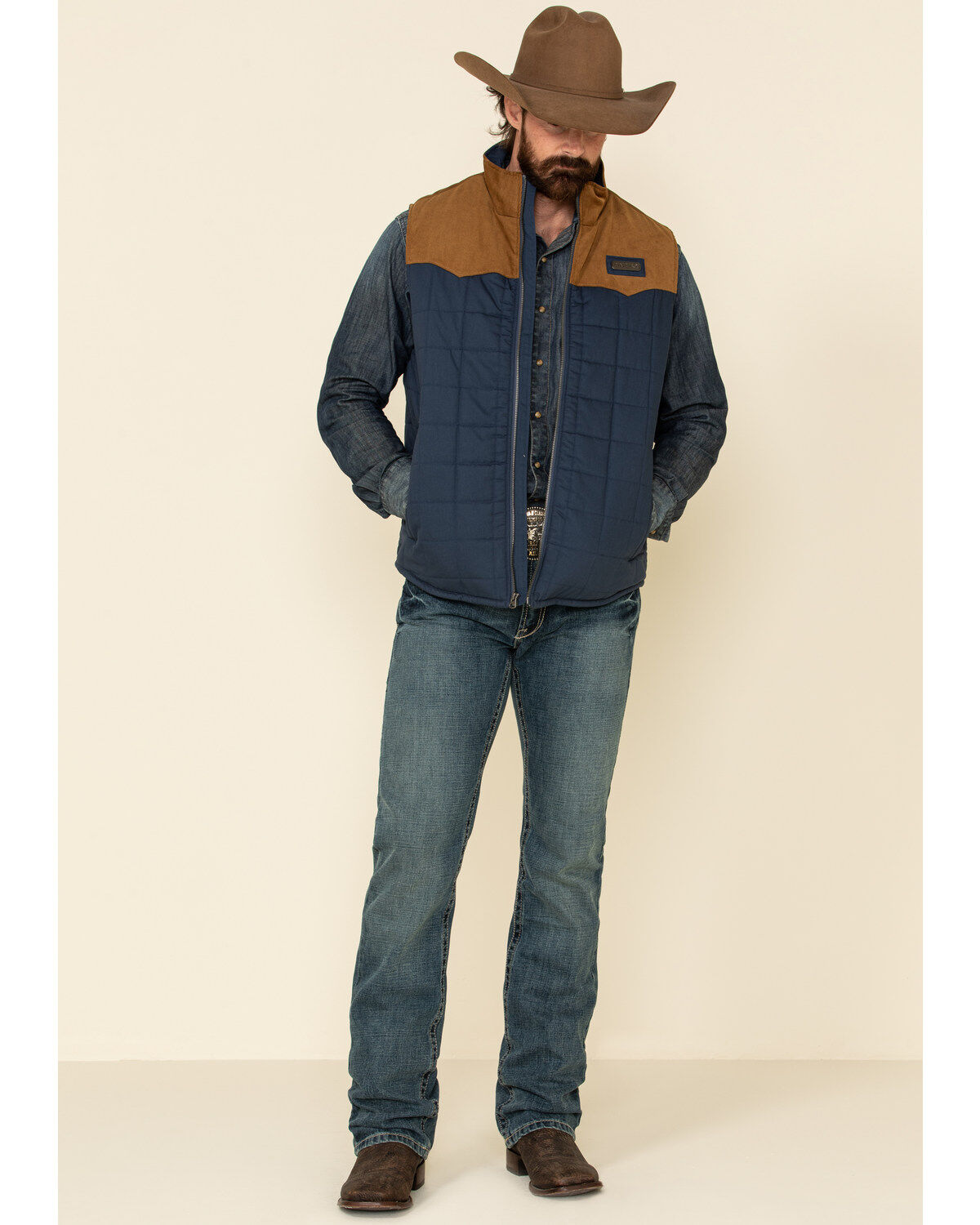 Image #2 - Cinch Men's Quilted Polyfill Puffer Vest , , hi-res