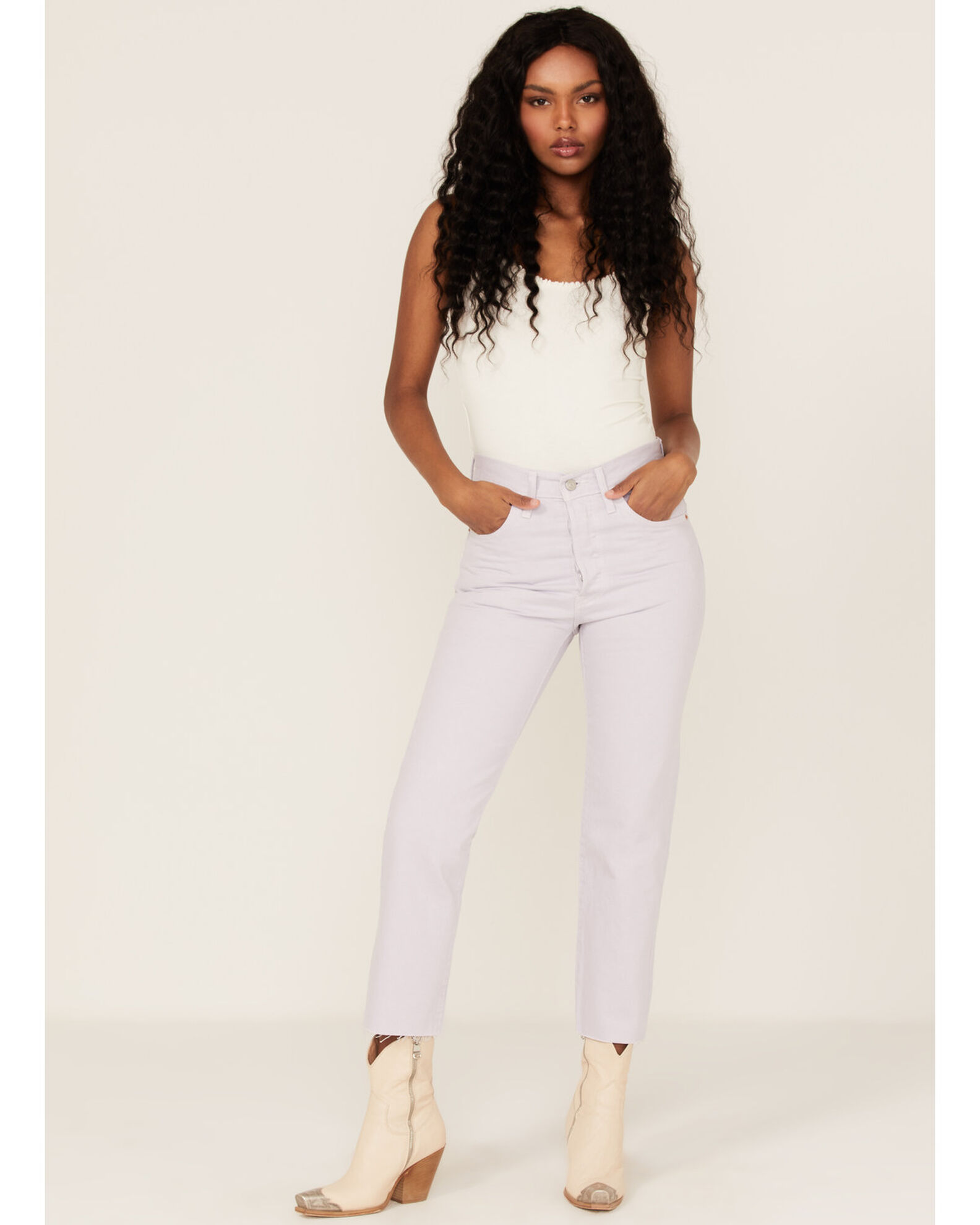 Levi's 501 high waist crop sale jeans