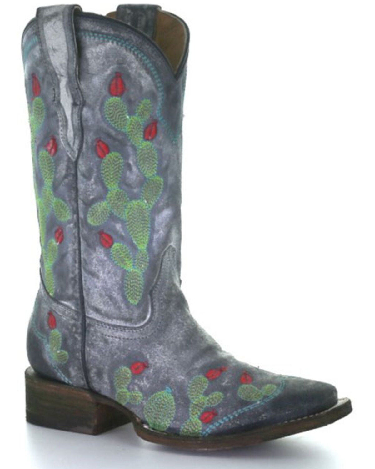 Corral Girls' Black Nopal Embroidery 