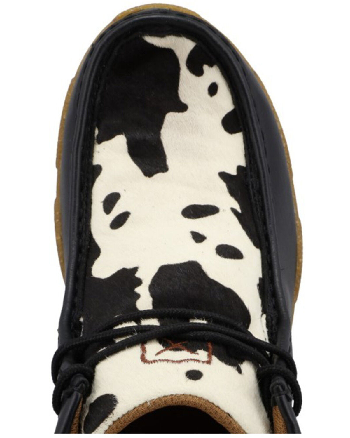 Image #6 - Twisted X Women's Chukka Driving Moc Shoes, Black/white, hi-res