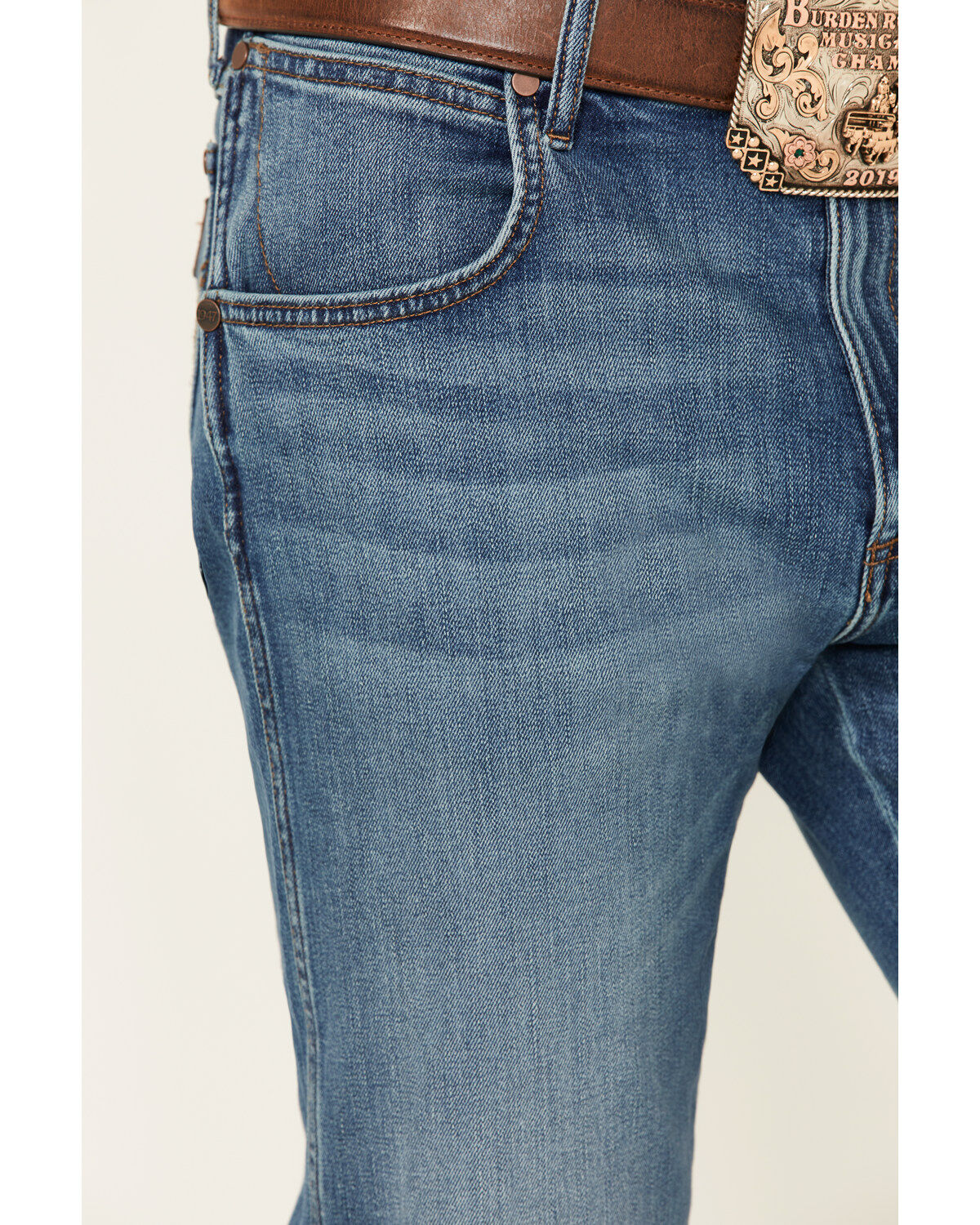 Image #5 - Wrangler Retro Men's Starry Night Stretch Slim Bootcut Jeans , , hi-res