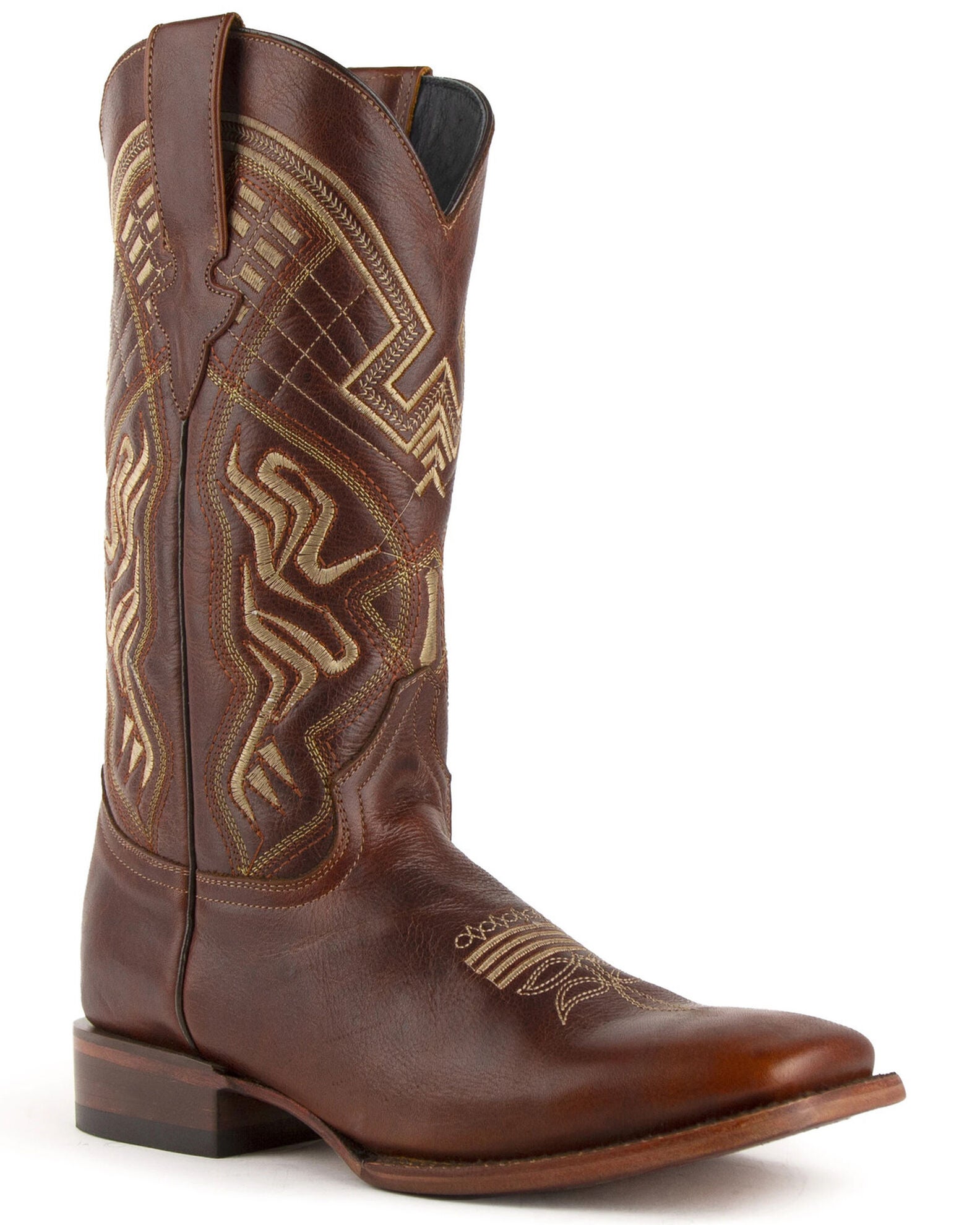 Ferrini Men's Roan Western Boots Wide Square Toe Boot Barn