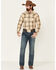 Image #1 - Ariat Men's Austin Retro Large Plaid Print Long Sleeve Snap Western Shirt , , hi-res